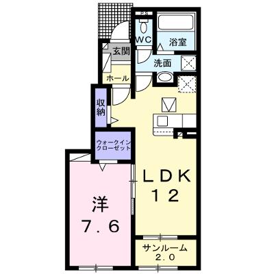 オランジェリー 102【管理NO：1-026793202-01020】 ★家具家電は申し込み後に搬入します★ ★2026年08月中旬入居可能★の物件画像