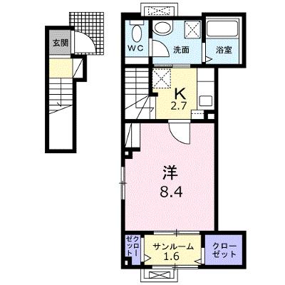 グリーンビレッジ 204【管理NO：1-027899101-02040】 ★家具家電は申し込み後に搬入します★ ★2026年12月上旬入居可能★の物件画像