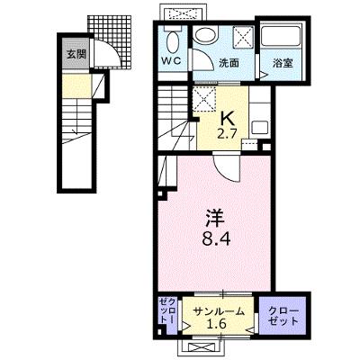 グリーンビレッジ 203【管理NO：1-027899101-02030】 ★家具家電は申し込み後に搬入します★ ★2026年11月上旬入居可能★の物件画像