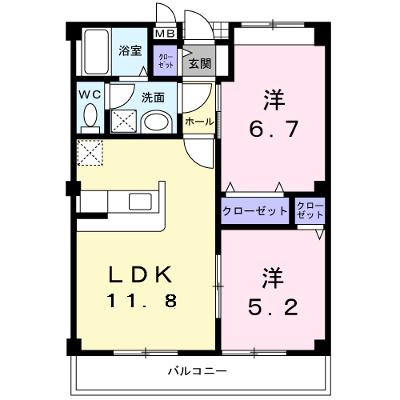 クリサンセマムⅤ 202【管理NO：1-012621301-02020】 ★家具家電は申し込み後に搬入します 2026年07月下旬入居可能の物件画像