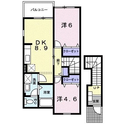カーサ・エテルノＡ 201【管理NO：1-010971401-02010】 ★家具家電は申し込み後に搬入しますの物件画像