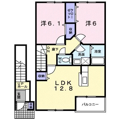 メゾン　アグレアブル　Ａ 202【管理NO：1-013476401-02020】 ★家具家電は申し込み後に搬入します 2026年08月下旬入居可能の物件画像