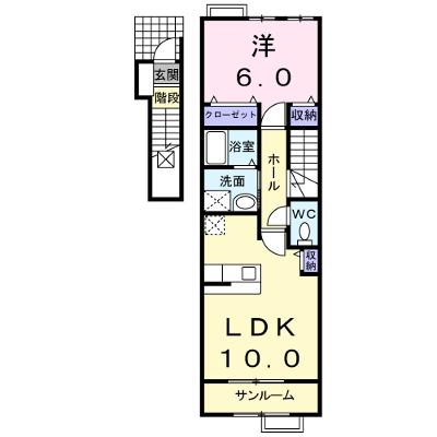 ソレアードⅢ 201【管理NO：1-016374202-02010】 ★家具家電は申し込み後に搬入します 2026年07月下旬入居可能の物件画像