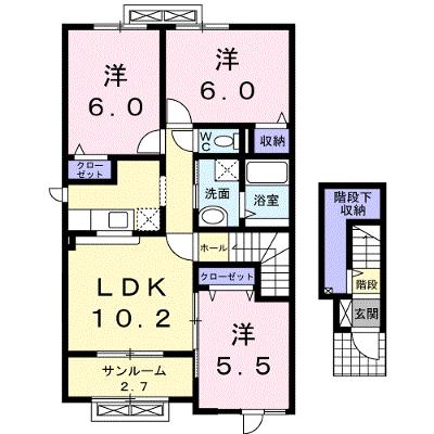 フォルス・ラーマ５ 201【管理NO：1-019518501-02010】 ★家具家電は申し込み後に搬入しますの物件画像