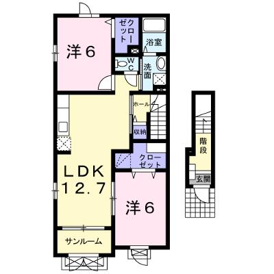 シエル峰 201【管理NO：1-015350301-02010】 ★家具家電は申し込み後に搬入します 2026年08月下旬入居可能の物件画像