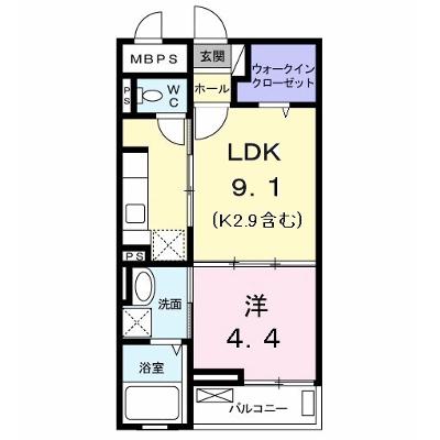 フラワー　ヨネ 203【管理NO：1-019751401-02030】 ★家具家電は申し込み後に搬入します 2026年07月上旬入居可能の物件画像