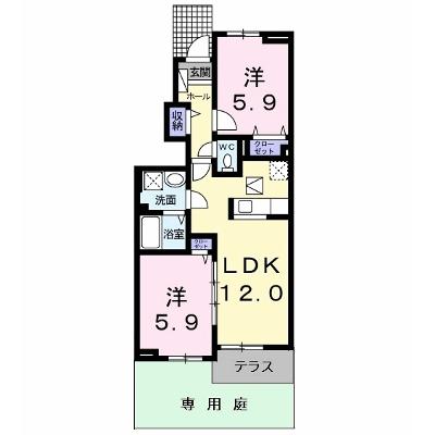 グロリアス　ホームⅡ 103【管理NO：1-017795202-01030】 ★家具家電は申し込み後に搬入します 2026年08月中旬入居可能の物件画像
