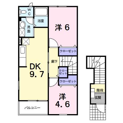 プリマヴェーラＣ 201【管理NO：1-011736103-02010】 ★家具家電は申し込み後に搬入します 2026年08月下旬入居可能の物件画像