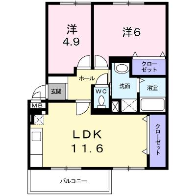 フルールジャルダン 101【管理NO：1-004949201-01010】 ★家具家電は申し込み後に搬入します 2026年07月上旬入居可能の物件画像