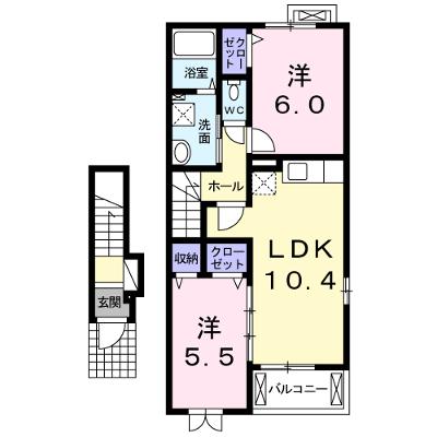 メゾン・ド・ボナール 203【管理NO：1-018699801-02030】 ★家具家電は申し込み後に搬入します 2026年08月中旬入居可能の物件画像