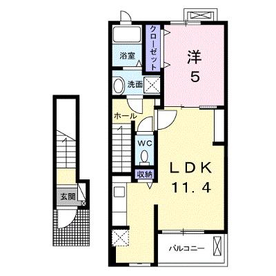 サングレイスⅠ 202【管理NO：1-021073801-02020】 ★家具家電は申し込み後に搬入します 2026年08月中旬入居可能の物件画像
