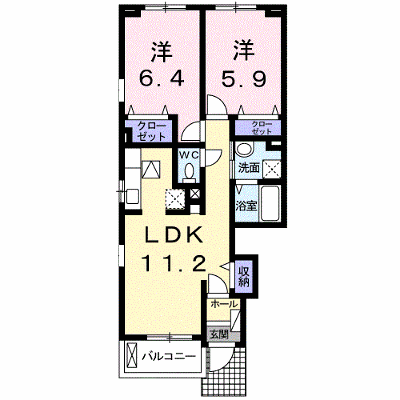 ミルトハーモニーＡ 101【管理NO：1-020924001-01010】 ★家具家電は申し込み後に搬入します★の物件画像