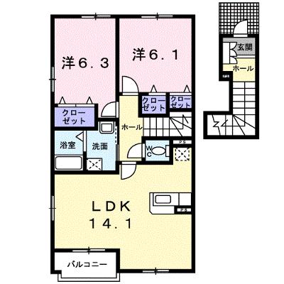グレイス 203【管理NO：1-014623701-02030】 ★家具家電は申し込み後に搬入します★の物件画像