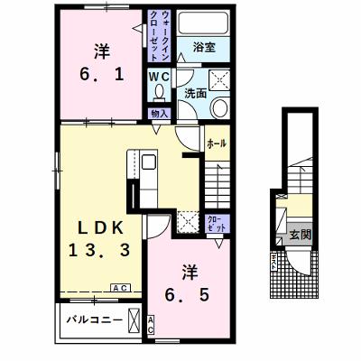 ヴァンクール 201【管理NO：1-027757901-02010】 ★家具家電は申し込み後に搬入します 2026年08月下旬入居可能の物件画像