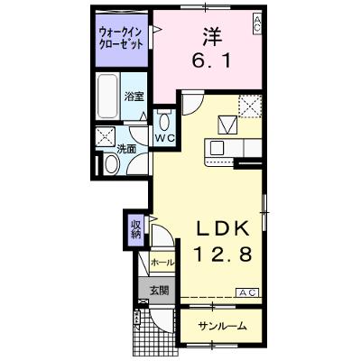 リュード・ルポａ 102【管理NO：1-026395401-01020】 ★家具家電は申し込み後に搬入します 2026年08月下旬入居可能の物件画像