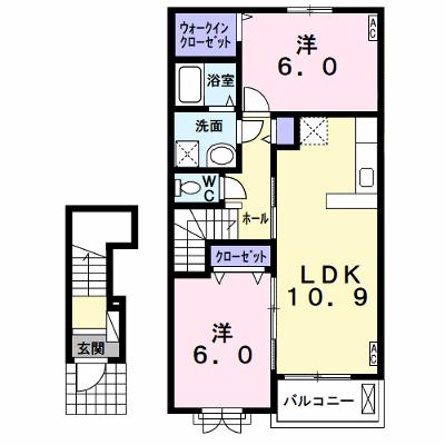ヴィラパーチェⅡ 203【管理NO：1-020203802-02030】 ★家具家電は申し込み後に搬入します★の物件画像