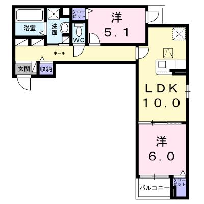 エアリーⅤ 103【管理NO：1-027981601-01030】 ★家具家電は申し込み後に搬入しますの物件画像