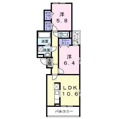 ユニゾン安満　Ｂ棟 302【管理NO：1-028123902-03020】 ★家具家電は申し込み後に搬入します★の物件画像