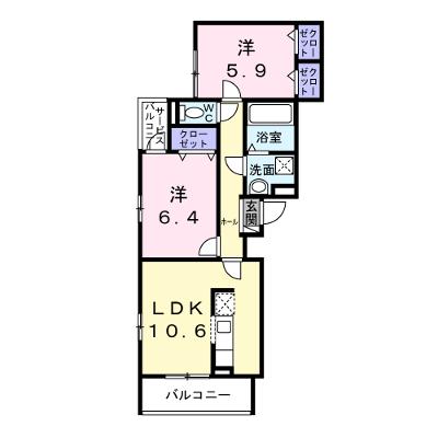 ユニゾン安満　Ｂ棟 301【管理NO：1-028123902-03010】 ★家具家電は申し込み後に搬入します★の物件画像