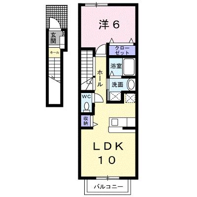 サニ－パレスⅡ 201【管理NO：1-010991002-02010】 ★家具家電は申し込み後に搬入します★の物件画像