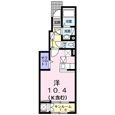 グラシオッソ坂井　Ⅲ 103【管理NO：1-026227303-01030】 ★家具家電は申し込み後に搬入します★の物件画像