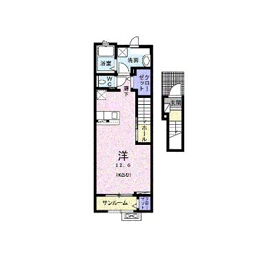 クラール泉池Ｂ 203【管理NO：1-024813102-02030】 ★家具家電は申し込み後に搬入します★の物件画像