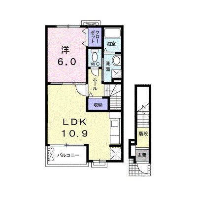 ラ・メール　Ⅱ 205【管理NO：1-017982302-02040】 ★家具家電は申し込み後に搬入します 2026年08月中旬入居可能の物件画像