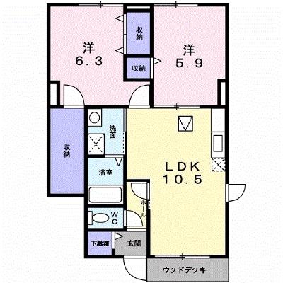 オリージャ　Ⅰ 103【管理NO：1-010259701-01030】 ★家具家電は申し込み後に搬入します★の物件画像