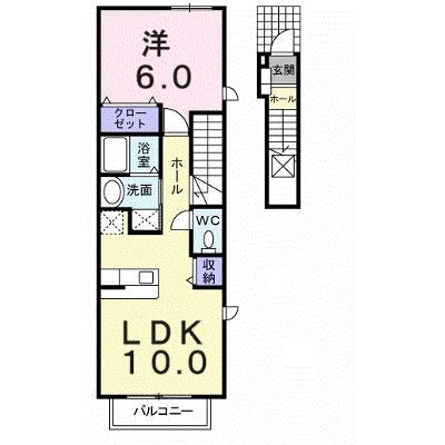 ステラ　プレッソ　Ａ 201【管理NO：1-012358401-02010】 ★家具家電は申し込み後に搬入します★の物件画像