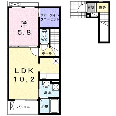 エスマルテ　Ａ棟 202【管理NO：1-018758201-02020】 ★家具家電は申し込み後に搬入します 2026年08月下旬入居可能の物件画像