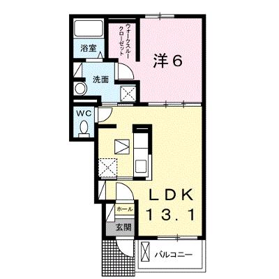 アクティフ宇部Ⅲ 104【管理NO：1-022397002-01040】 ★家具家電は申し込み後に搬入します★の物件画像