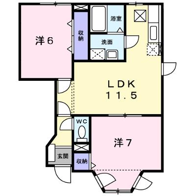 ソレアード打越Ⅱ番館 102【管理NO：1-010703802-01020】 ★家具家電は申し込み後に搬入します 2026年08月中旬入居可能の物件画像
