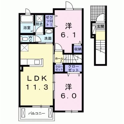 フラン　メゾン　Ｂ 203【管理NO：1-023540102-02030】 ★家具家電は申し込み後に搬入します 2026年08月下旬入居可能の物件画像