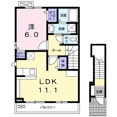 ポポラーレ 201【管理NO：1-016651801-02010】 ★家具家電は申し込み後に搬入します 2026年08月中旬入居可能の物件画像