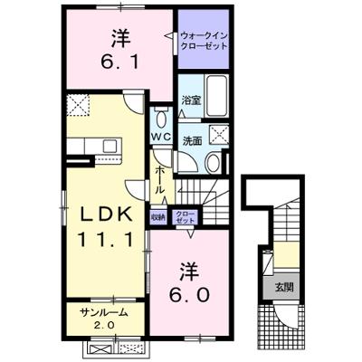 サニーテラス　Ｂ 201【管理NO：1-026605702-02010】 ★家具家電は申し込み後に搬入します 2026年08月中旬入居可能の物件画像