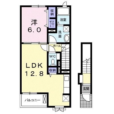 ポポラーレⅢ 202【管理NO：1-020424701-02020】 ★家具家電は申し込み後に搬入します★ ★2026年08月中旬入居可能★の物件画像