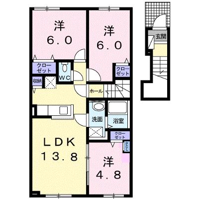グランメゾン 203【管理NO：1-026348901-02030】 ★家具家電は申し込み後に搬入します 2026年08月下旬入居可能の物件画像