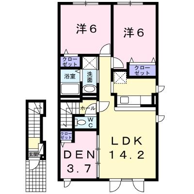 ブルムンタウン 202【管理NO：1-016452101-02020】 ★家具家電は申し込み後に搬入します★ ★2026年08月中旬入居可能★の物件画像