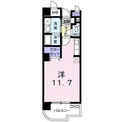 高染Ⅸ館 206【管理NO：1-013620501-02060】 ★家具家電は申し込み後に搬入します★ ★2026年08月下旬入居可能★の物件画像