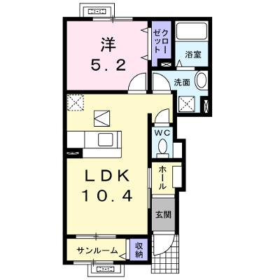 サン・ヤスダ 102【管理NO：1-017392801-01020】 ★家具家電は申し込み後に搬入します 2026年08月下旬入居可能の物件画像