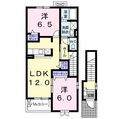 ルーチェ・Ⅱ 203【管理NO：1-013348502-02030】 ★家具家電は申し込み後に搬入します★ ★2026年08月下旬入居可能★の物件画像