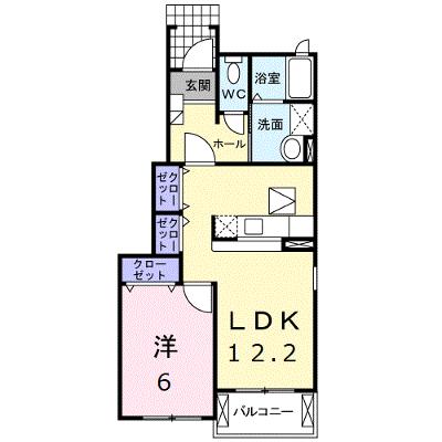 プロムナードⅡ 101【管理NO：1-016845202-01010】 ★家具家電は申し込み後に搬入します 2026年08月上旬入居可能の物件画像