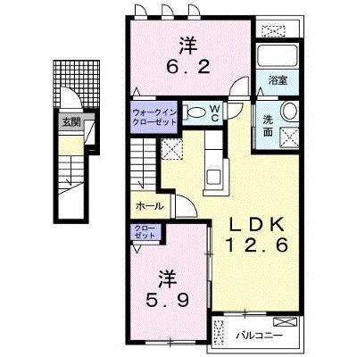 メゾン・ド・アンジュ　Ａ 202【管理NO：1-024591201-02020】 ★家具家電は申し込み後に搬入します★ ★2026年08月下旬入居可能★の物件画像