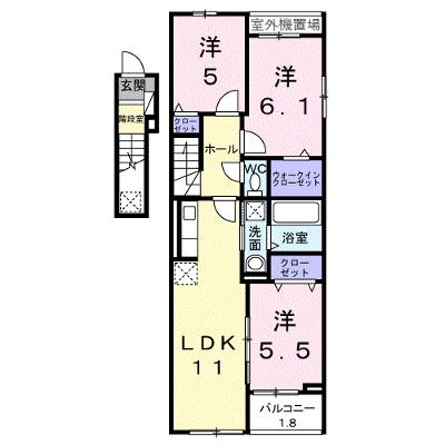ベル・コリーヌＢ 201【管理NO：1-028379502-02010】 ★家具家電は申し込み後に搬入しますの物件画像