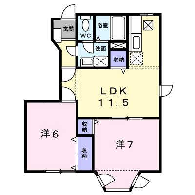 アヴェニールイグチⅡ 101【管理NO：1-010168601-01010】 ★家具家電は申し込み後に搬入します 2026年08月下旬入居可能の物件画像