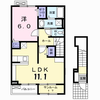 グランソレイユ 202【管理NO：1-015970201-02020】 ★家具家電は申し込み後に搬入します 2026年08月上旬入居可能の物件画像