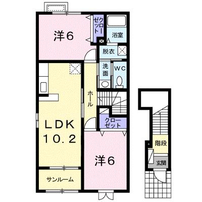 ミニョンアヴェニュールＡ 201【管理NO：1-015709101-02010】 ★家具家電は申し込み後に搬入します 2026年10月中旬入居可能の物件画像
