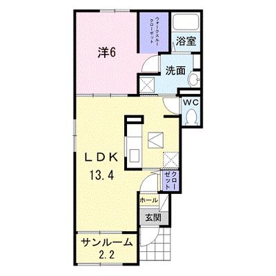 エーヴィヒ・ヴォール　Ｄ 101【管理NO：1-024090302-01010】 ★家具家電は申し込み後に搬入しますの物件画像