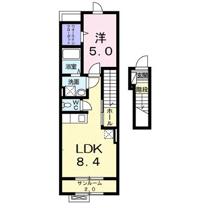フルス　フリーデ 204【管理NO：1-023328601-02040】 ★家具家電は申し込み後に搬入しますの物件画像