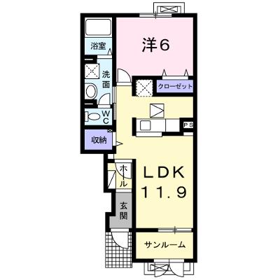 アルディ　Ⅰ 102【管理NO：1-020414401-01020】 ★家具家電は申し込み後に搬入します 2026年07月下旬入居可能の物件画像